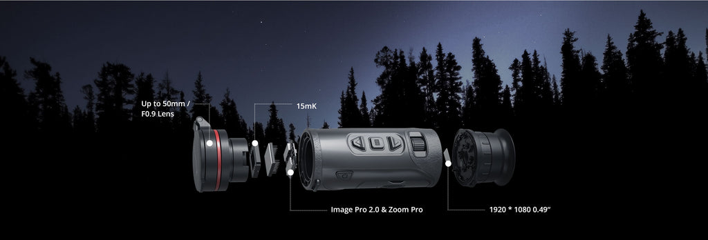 Hikmicro Falcon 2 FQ50LV 2.0 Thermische Monokijker met afstandsmeter 