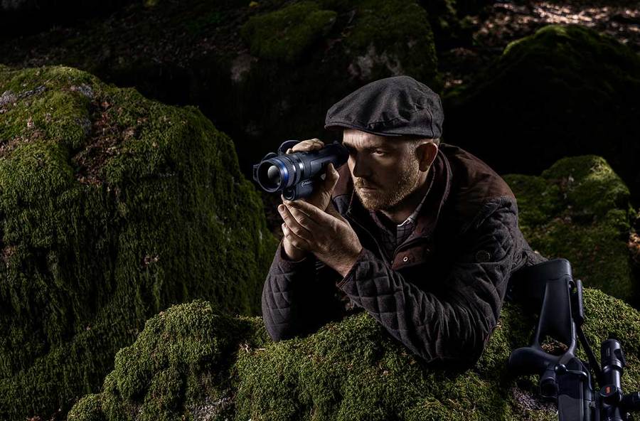 PULSAR thermische beeldvorming monoculair TELOS LRF XL50 met geïntegreerde afstandsmeter 