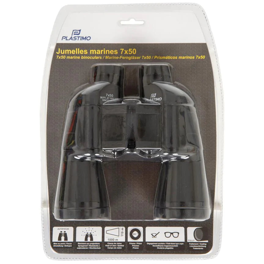 Plastimo 7x50 autofocus verrekijker zwart 