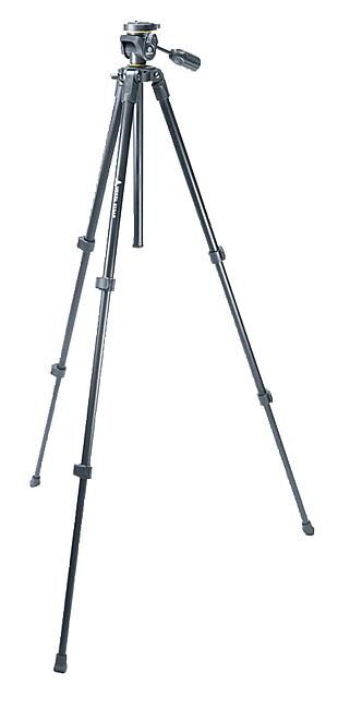 Aluminium statief Vesta 233AP met panoramische PH-23 kop, speciaal voor spotting scopes 